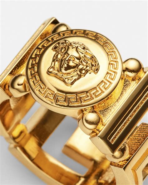 versace greca bar ring|Women's Designer and Luxury Rings .